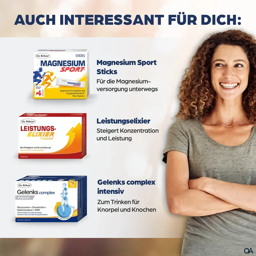 Dr. Böhm® Magnesium Sport® + Kreatin Trinkpulver Sachets