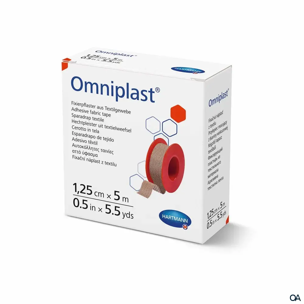 Omniplast® Fixierpflaster 1,25cm x 5m