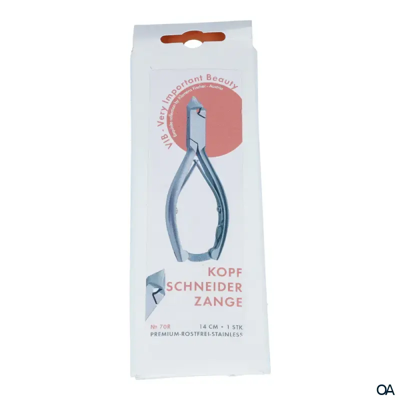 Kozbach Pharma 70R Nagelzange, Kopfschneider rostfrei, 14cm