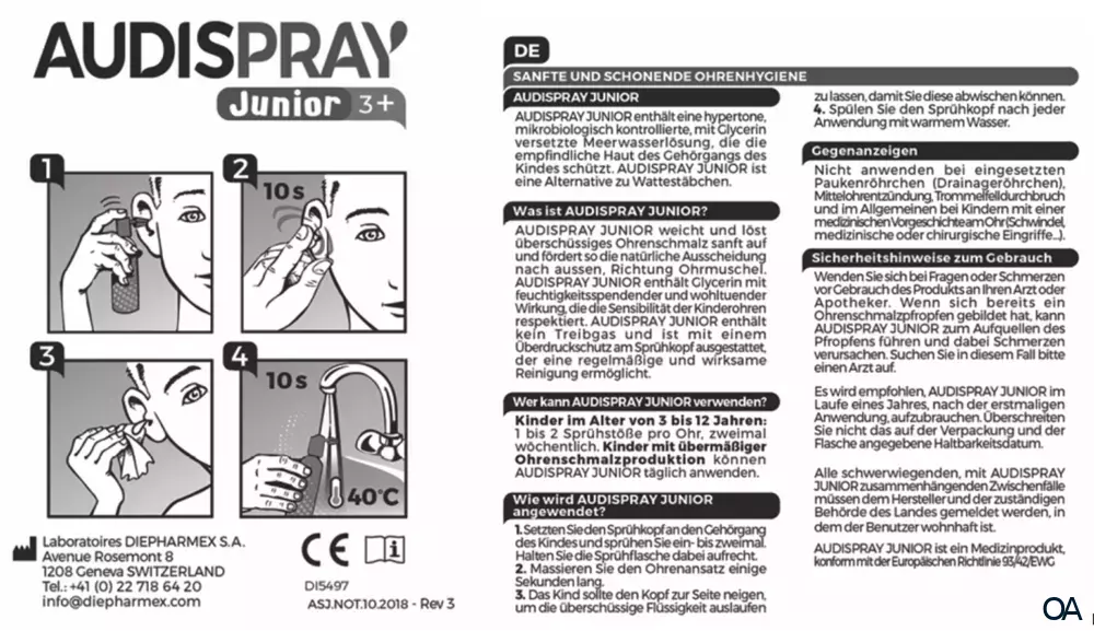 AUDISPRAY junior Ohrenspray AUDISPRAY junior Ohrenspray