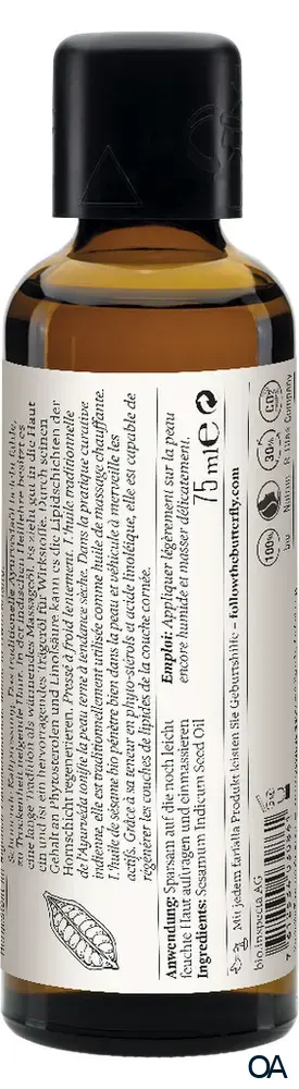 Farfalla Sesam, Bio-Pflegeöl, Detox