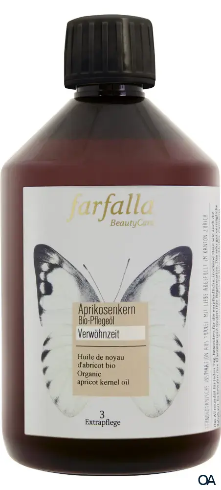 Farfalla Aprikosenkern, Bio-Pflegeöl, Verwöhnzeit Farfalla Aprikosenkern, Bio-Pflegeöl, Verwöhnzeit