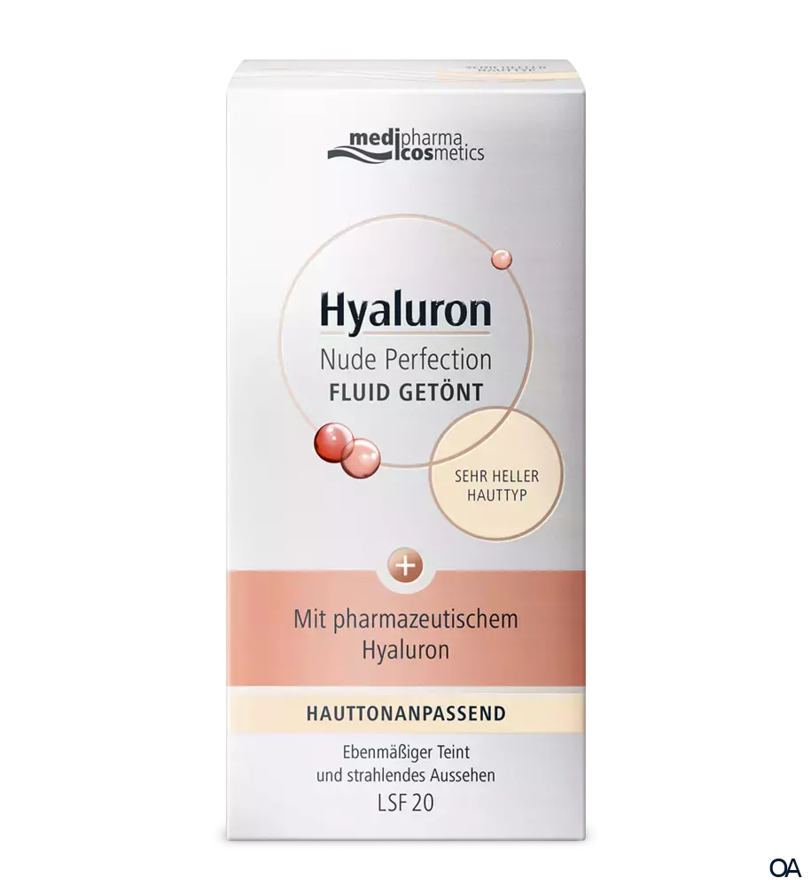medipharma cosmetics Hyaluron Nude Perfection Fluid Getönt LSF 20 sehr heller Hauttyp medipharma cosmetics Hyaluron Nude Perfection Fluid Getönt LSF 20 sehr heller Hauttyp