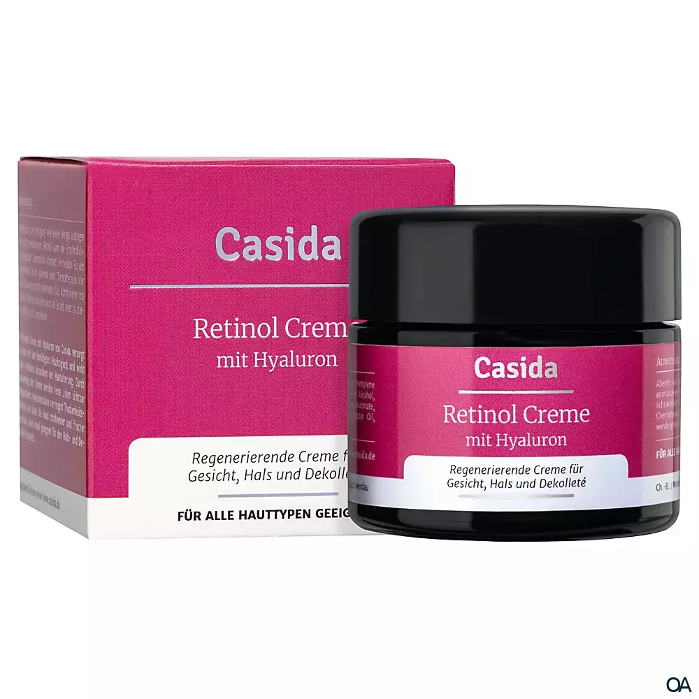 Casida Retinol Creme mit Hyaluron Casida Retinol Creme mit Hyaluron