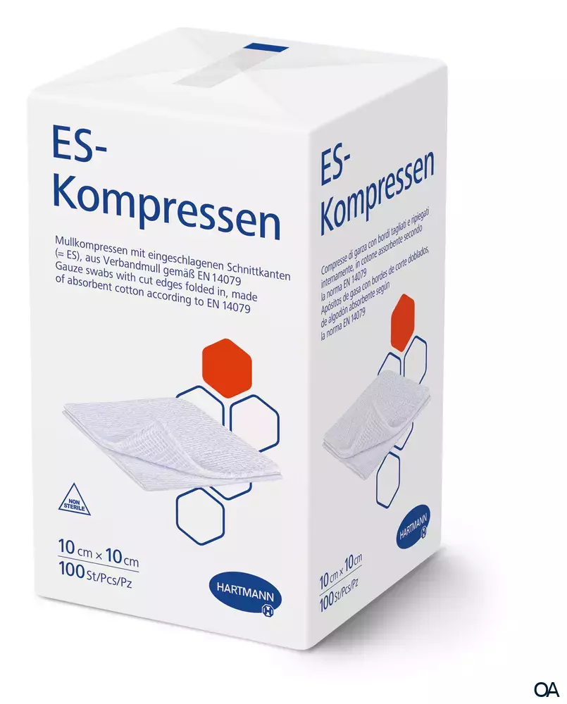 ES-Kompressen 8fach, unsteril, 10 x 10 cm