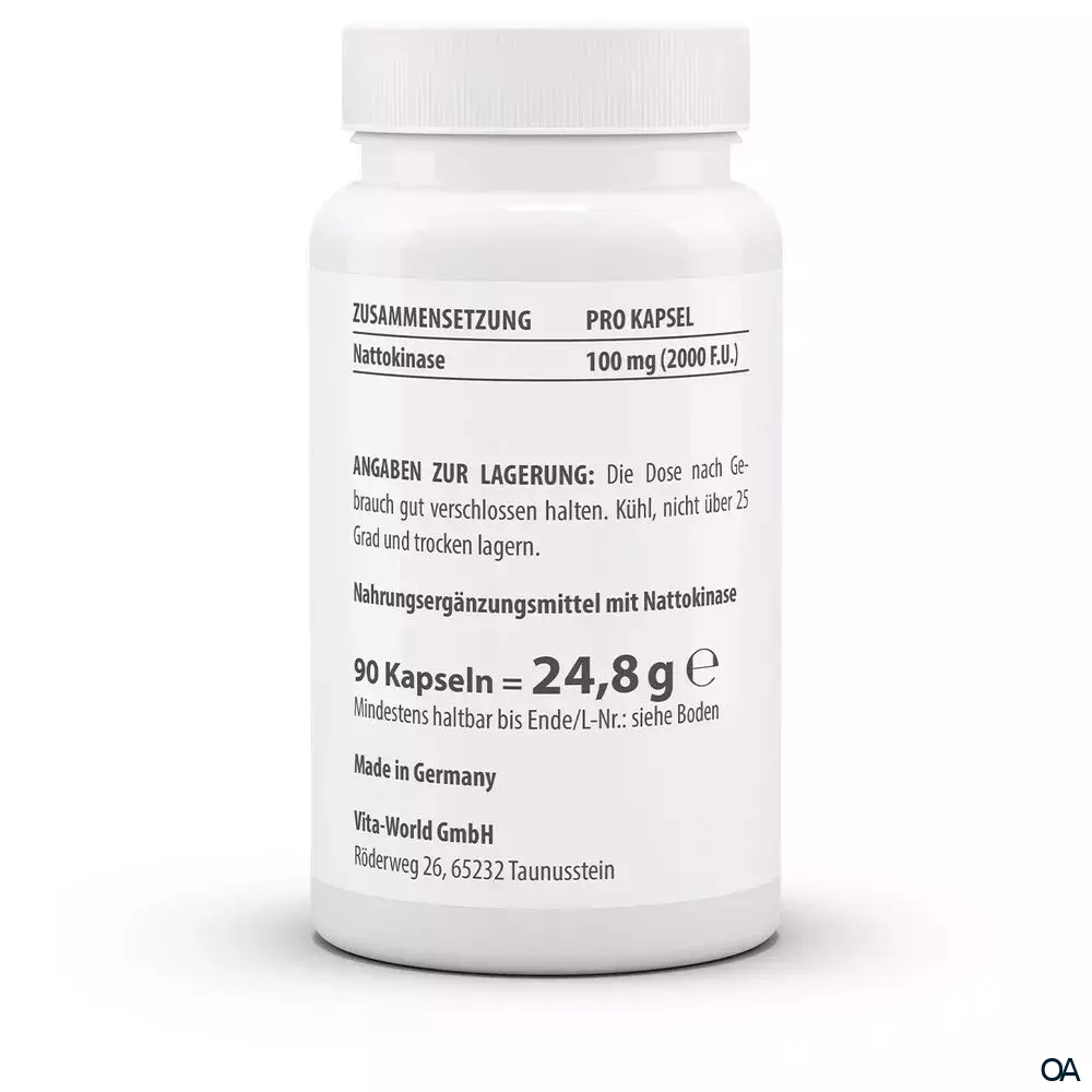 Vitaworld Nattokinase Kapseln Vitaworld Nattokinase Kapseln