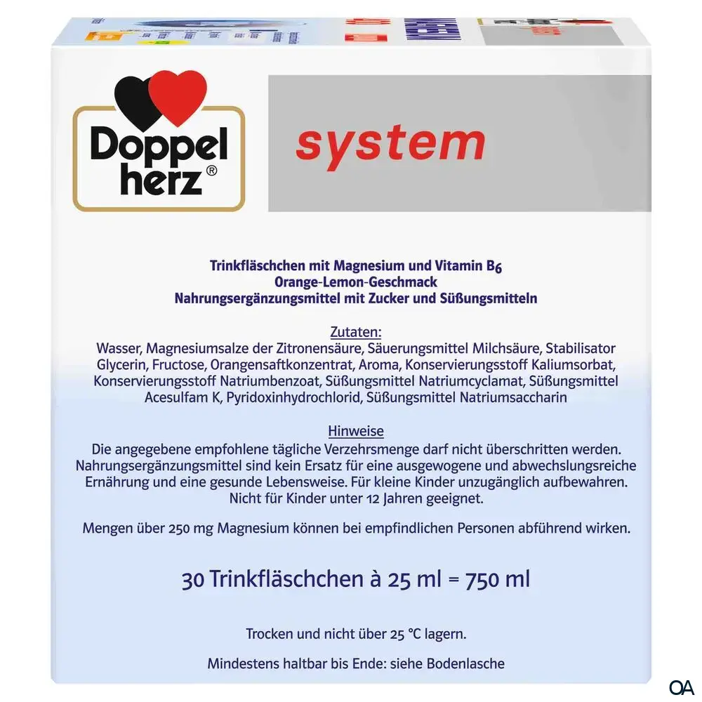 Doppelherz system Magnesium 400 Liquid Trinkfläschchen