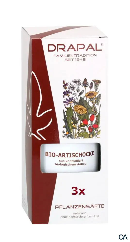 DRAPAL® Bio-Artischocke Pflanzensaft DRAPAL® Bio-Artischocke Pflanzensaft