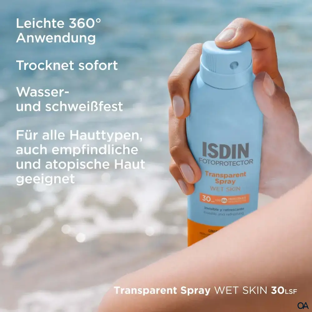 ISDIN Fotoprotector Transparent Spray Wet Skin LSF 30