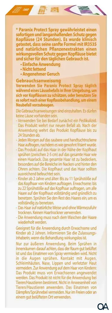 Paranix Kopflaus Repellent Spray