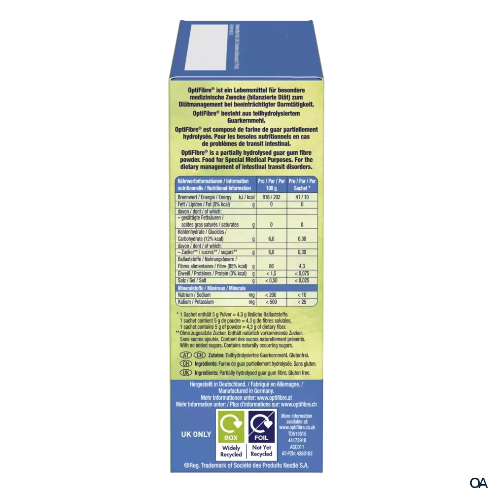 OptiFibre® Pulver Sticks 16 x 5 g OptiFibre® Pulver Sticks 16 x 5 g