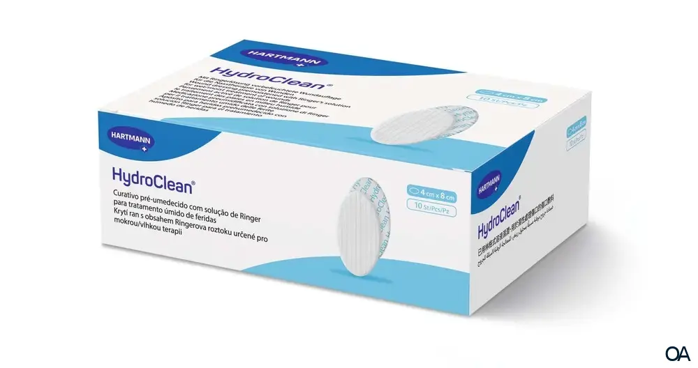 HydroClean® hydroaktive Wundauflagen oval, steril, 4 x 8 cm