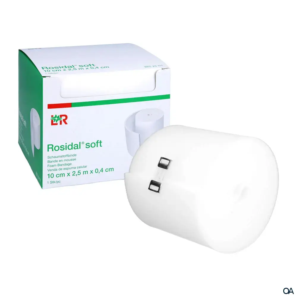 Rosidal® soft Schaumstoffbinde 10 cm x 2,5 m x 0,4 cm Rosidal® soft Schaumstoffbinde 10 cm x 2,5 m x 0,4 cm