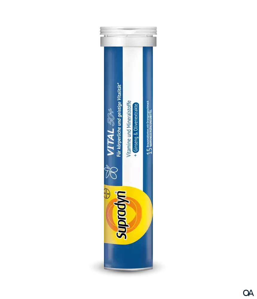 Supradyn® vital 50+ Brausetabletten mit Ginseng- & Olivenextrakten