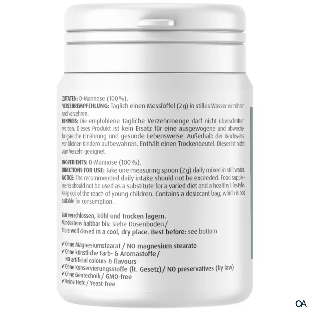 ZeinPharma Natural D-Mannose Pulver