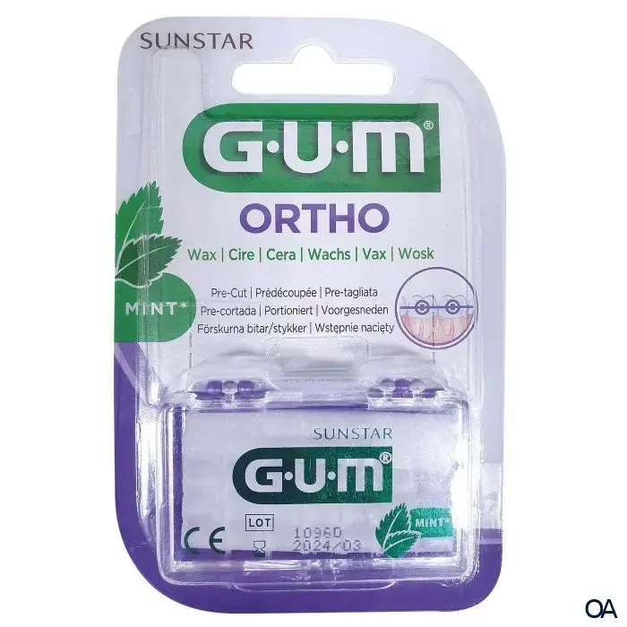 GUM® ORTHO Wachs mit Minzgeschmack
