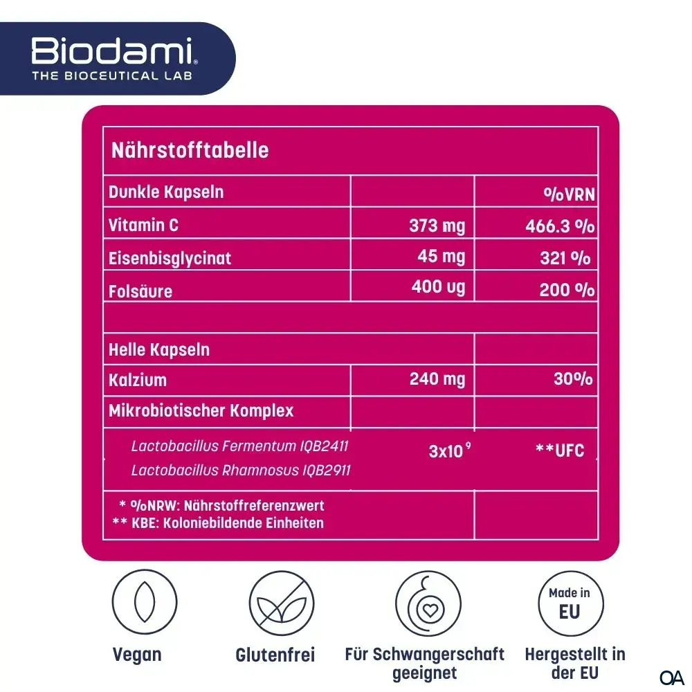 Biodami® Ferro-Fatigue REDUX Kapseln Biodami® Ferro-Fatigue REDUX Kapseln