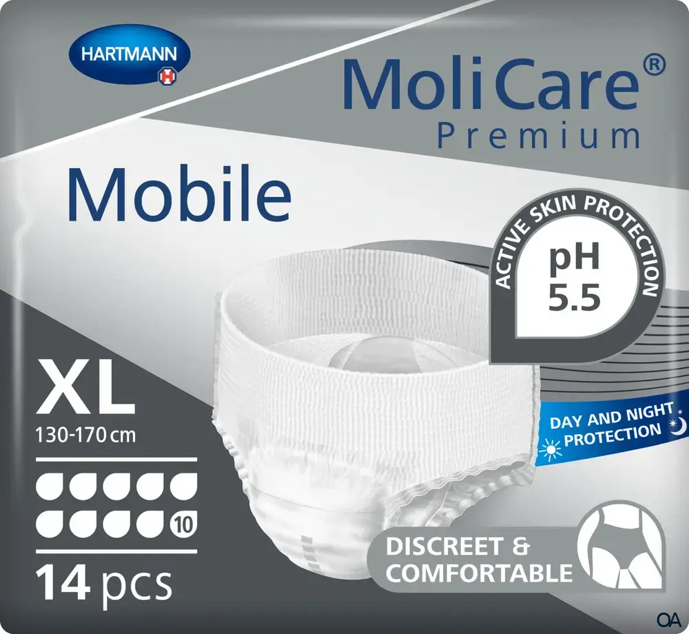 MoliCare® premium Mobile 10 Tropfen Inkontinenzhöschen - Größe XL