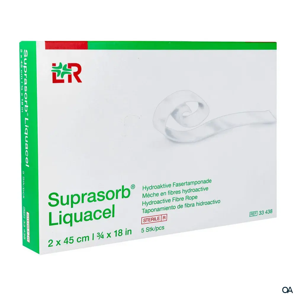 Suprasorb® Liquacel Hydroaktive Fasertamponade steril, 2 x 45 cm