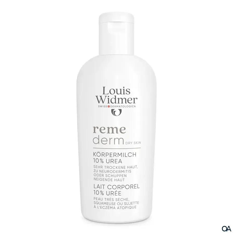 Louis Widmer Remederm Dry Skin Körpermilch 10 % Urea - leicht parfümiert