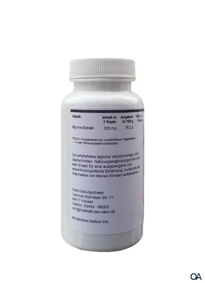 Reinhildis Apotheke Myrrhe Extrakt Kapseln Reinhildis Apotheke Myrrhe Extrakt Kapseln