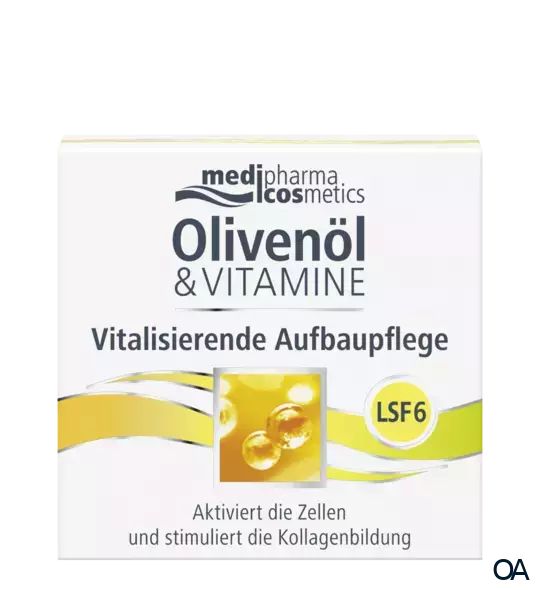 medipharma Cosmetics Olivenöl & Vitamine Vitalisierende Aufbaupflege mit LSF 6 medipharma Cosmetics Olivenöl & Vitamine Vitalisierende Aufbaupflege mit LSF 6