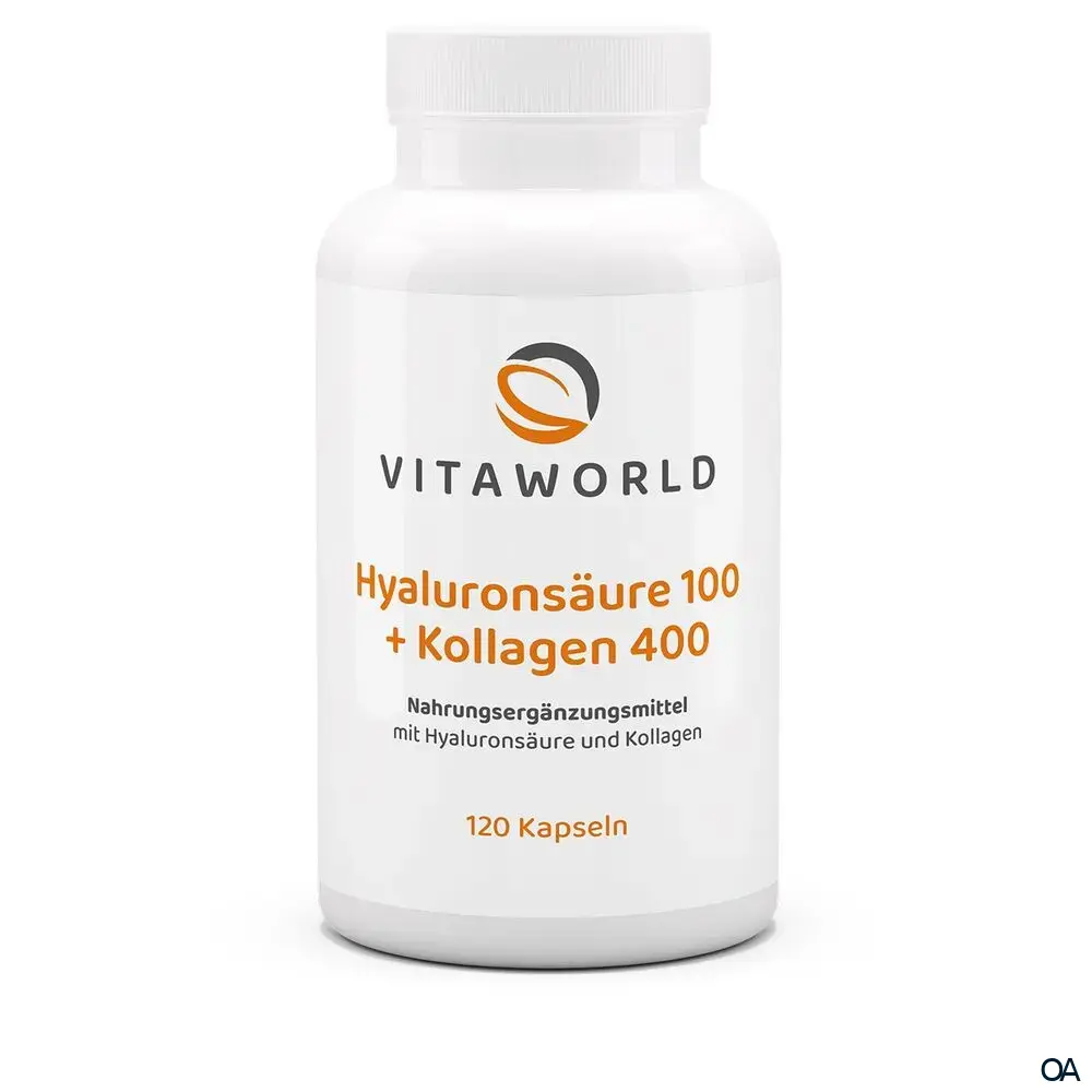 Vitaworld Hyaluronsäure 100 + Kollagen 400 Kapseln Vitaworld Hyaluronsäure 100 + Kollagen 400 Kapseln