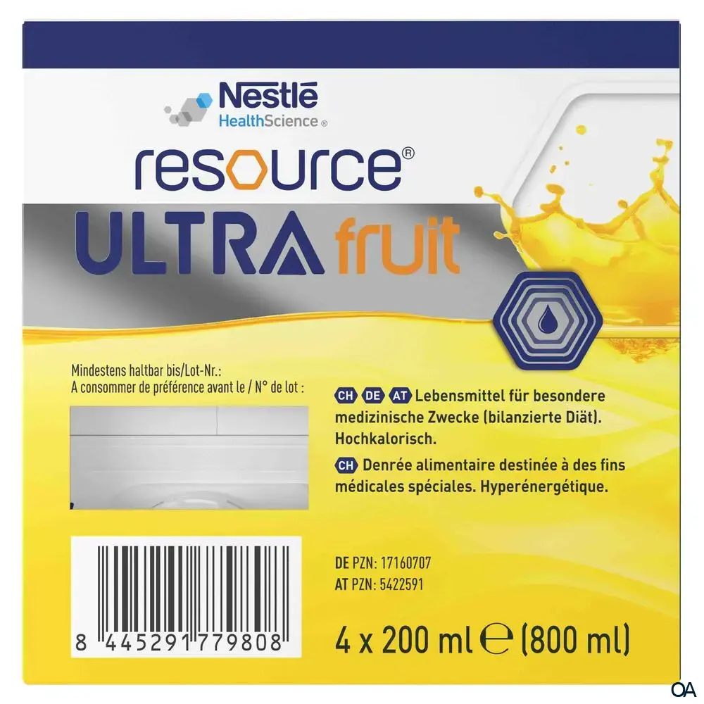 Resource® ULTRA fruit Ananas Trinknahrung 200 ml