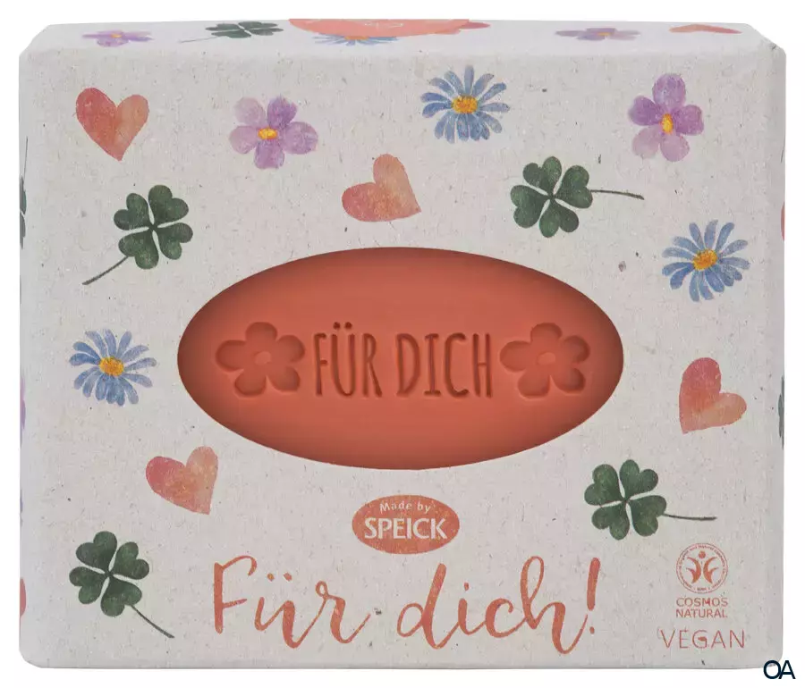 Made by Speick Geschenkseife "Für dich!", Pflanzenölseife Blutorange Made by Speick Geschenkseife "Für dich!", Pflanzenölseife Blutorange