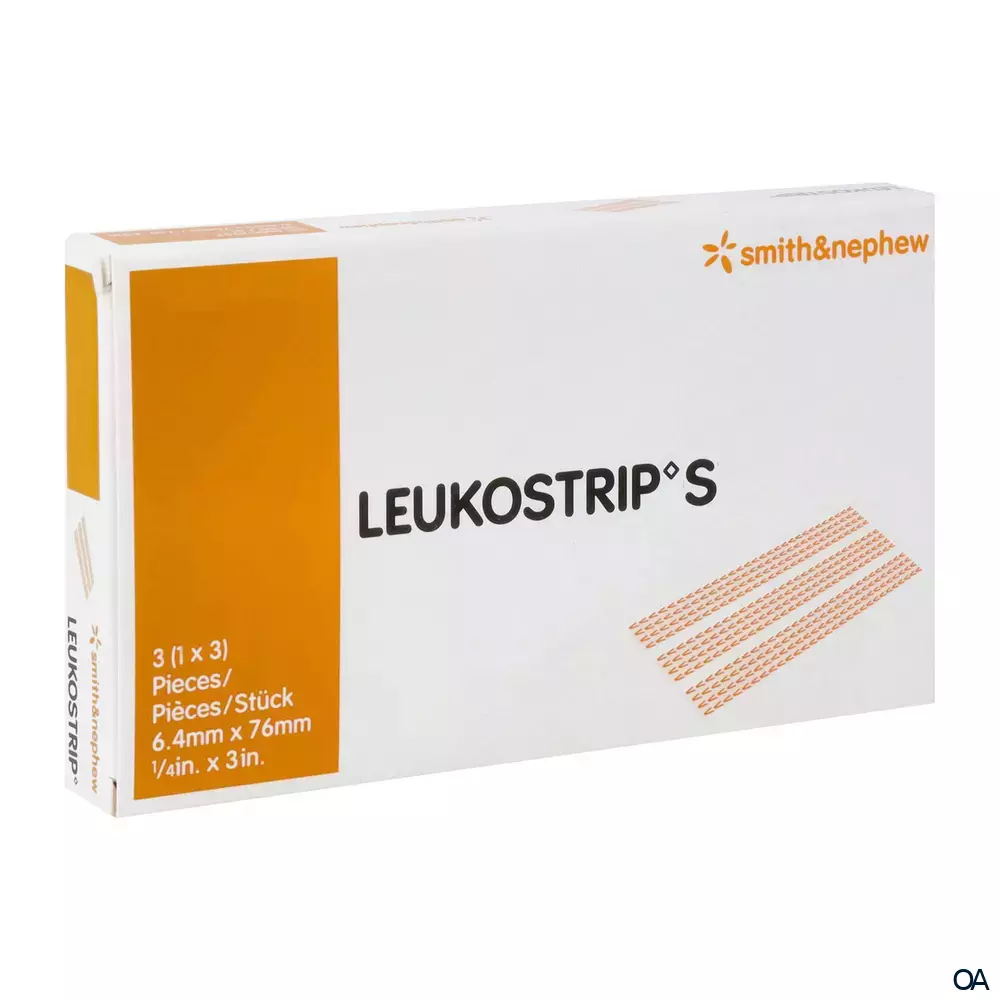 LEUKOSTRIP S Wundnahtstreifen 6,4 x 76 mm, 1 x 3 Stück