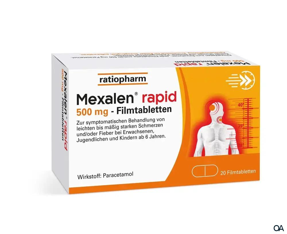 Mexalen® rapid 500 mg Filmtabletten Mexalen® rapid 500 mg Filmtabletten