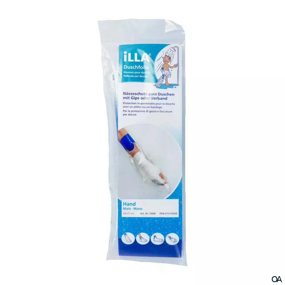 ILLA® Duschschutzfolien Hand 40 x 25 cm