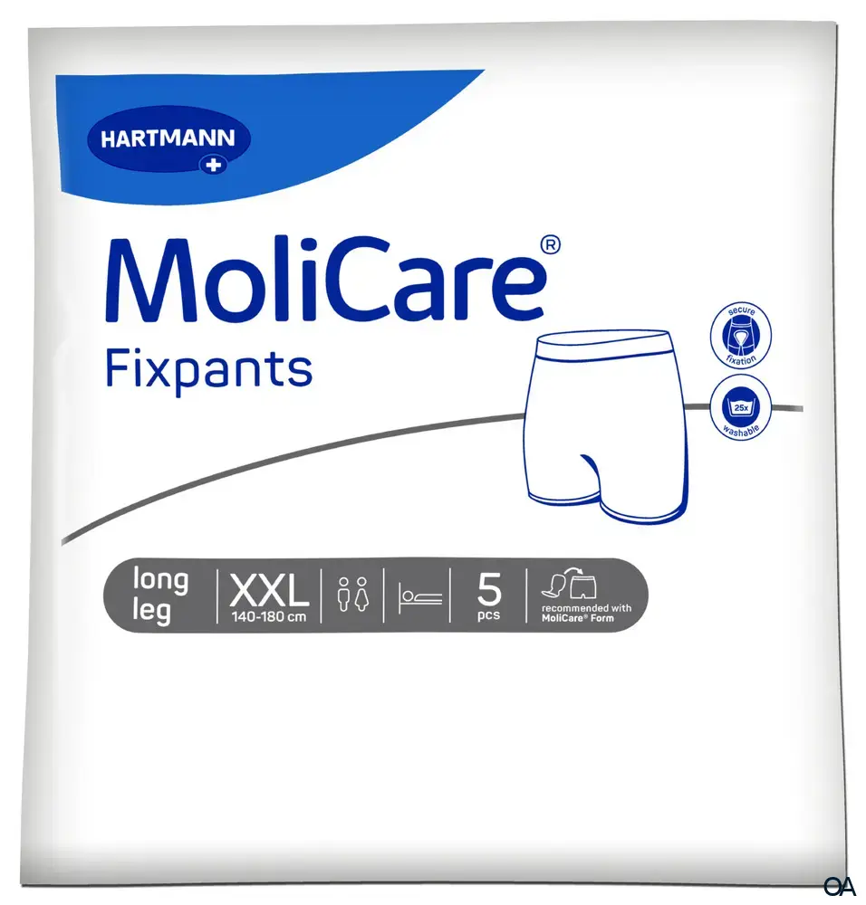 MoliCare® Fixpants long leg - Fixierhosen Grau - Größe XXL