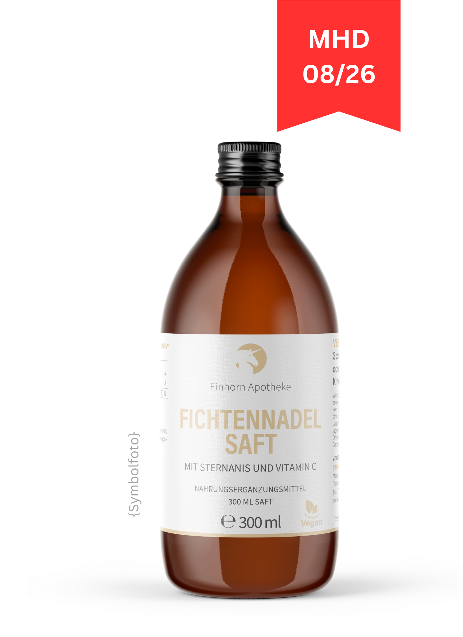 FICHTENNADEL MIT STERNANIS + VITAMIN C HUSTENSAFT EINHORN    - MHD 08/2026!!!