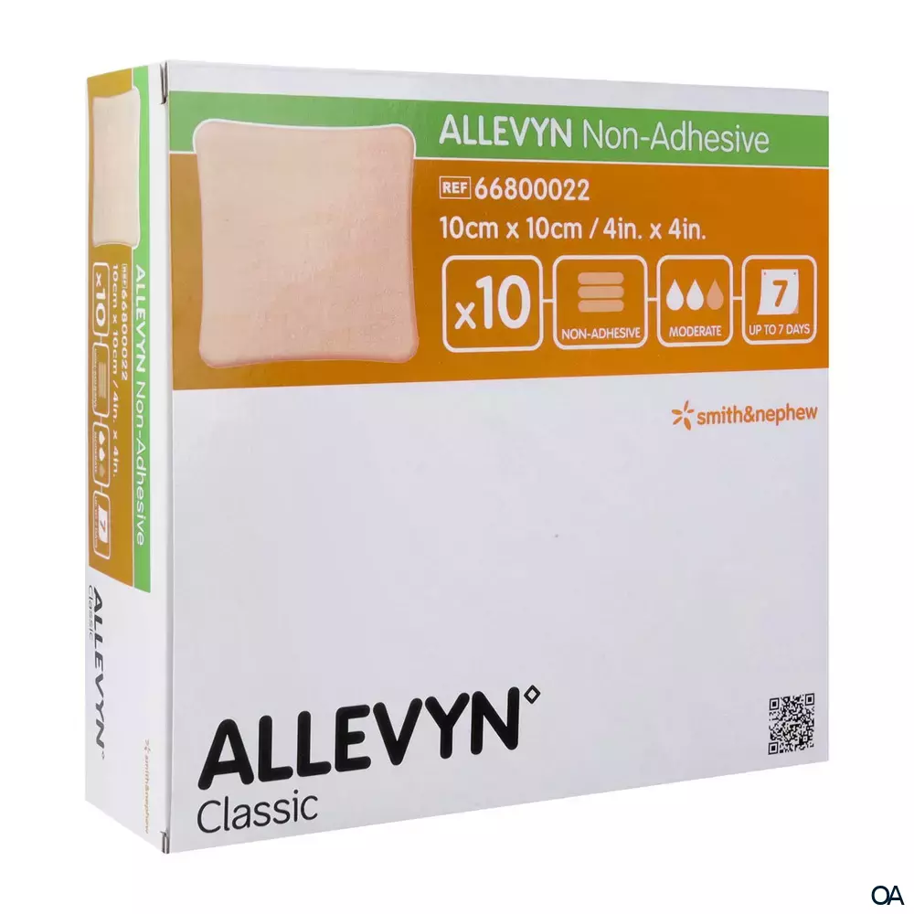 ALLEVYN Non-Adhesive nicht haftender Schaumverband steril, 10 x 10 cm ALLEVYN Non-Adhesive nicht haftender Schaumverband steril, 10 x 10 cm