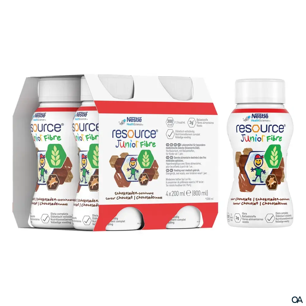 Resource® Junior Fibre Schokolade Trinknahrung 200 ml