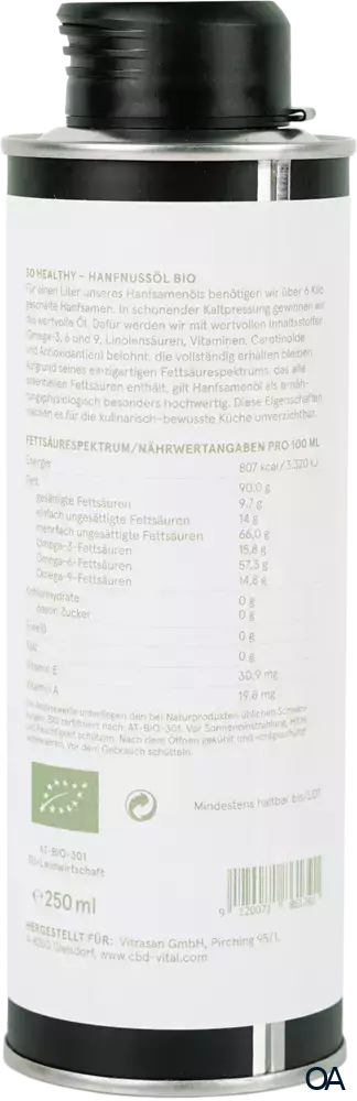 CBD VITAL So Healthy Bio Hanfsamenöl CBD VITAL So Healthy Bio Hanfsamenöl