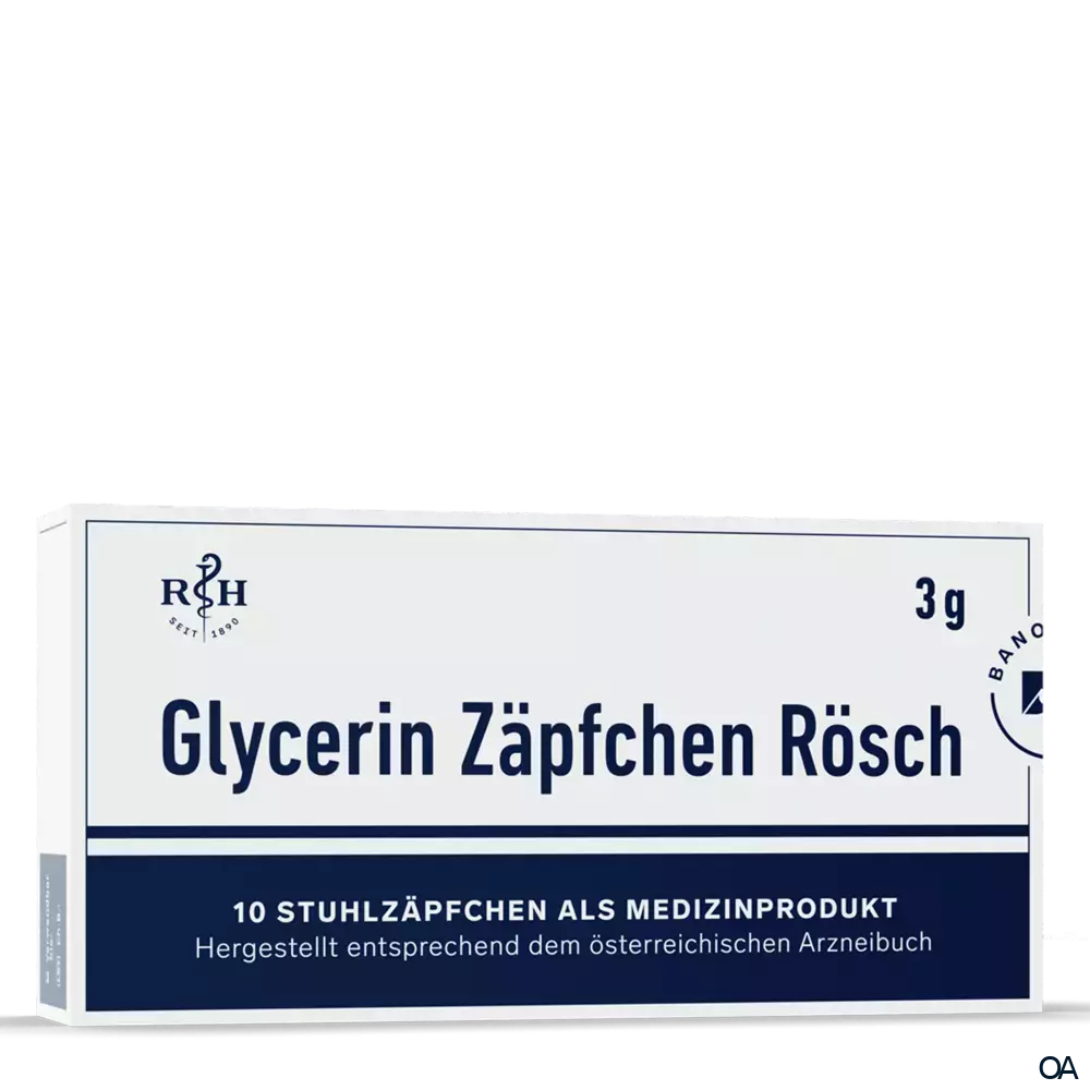 RÖSCH & HANDEL Glycerin Zäpfchen 3 g RÖSCH & HANDEL Glycerin Zäpfchen 3 g
