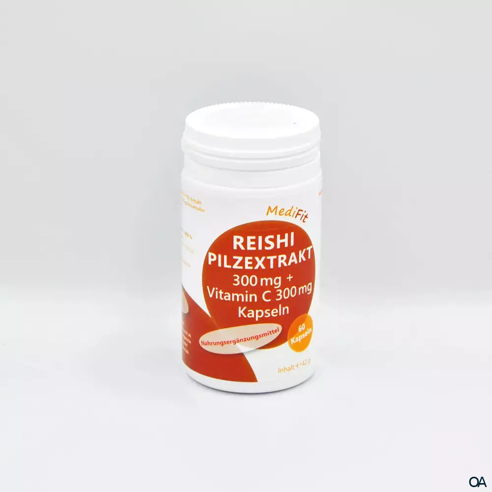 MediFit Reishi 300 mg Pilzextrakt + Vitamin C 300 mg Kapseln