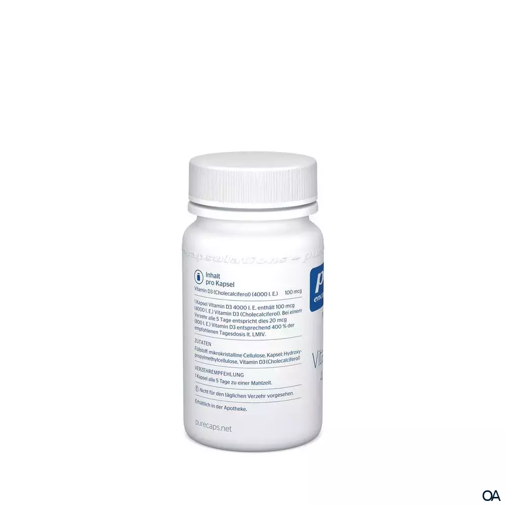 pure encapsulations® Vitamin D3 4000 I. E. pure encapsulations® Vitamin D3 4000 I. E.