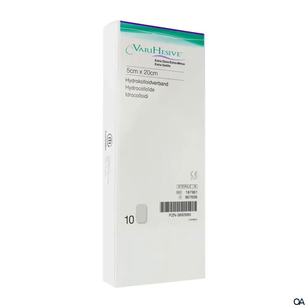ConvaTec VARIHESIVE® Extra dünn Hydrokolloidverband steril, 5 x 20 cm
