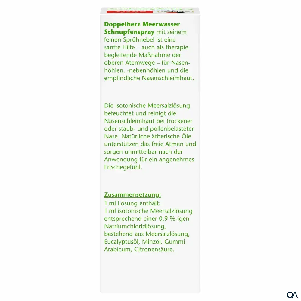 Doppelherz aktiv Meerwasser Schnupfenspray