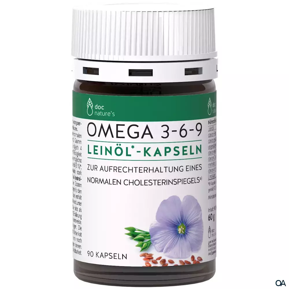 doc nature‘s OMEGA 3-6-9 Leinöl*-Kapseln doc nature‘s OMEGA 3-6-9 Leinöl*-Kapseln