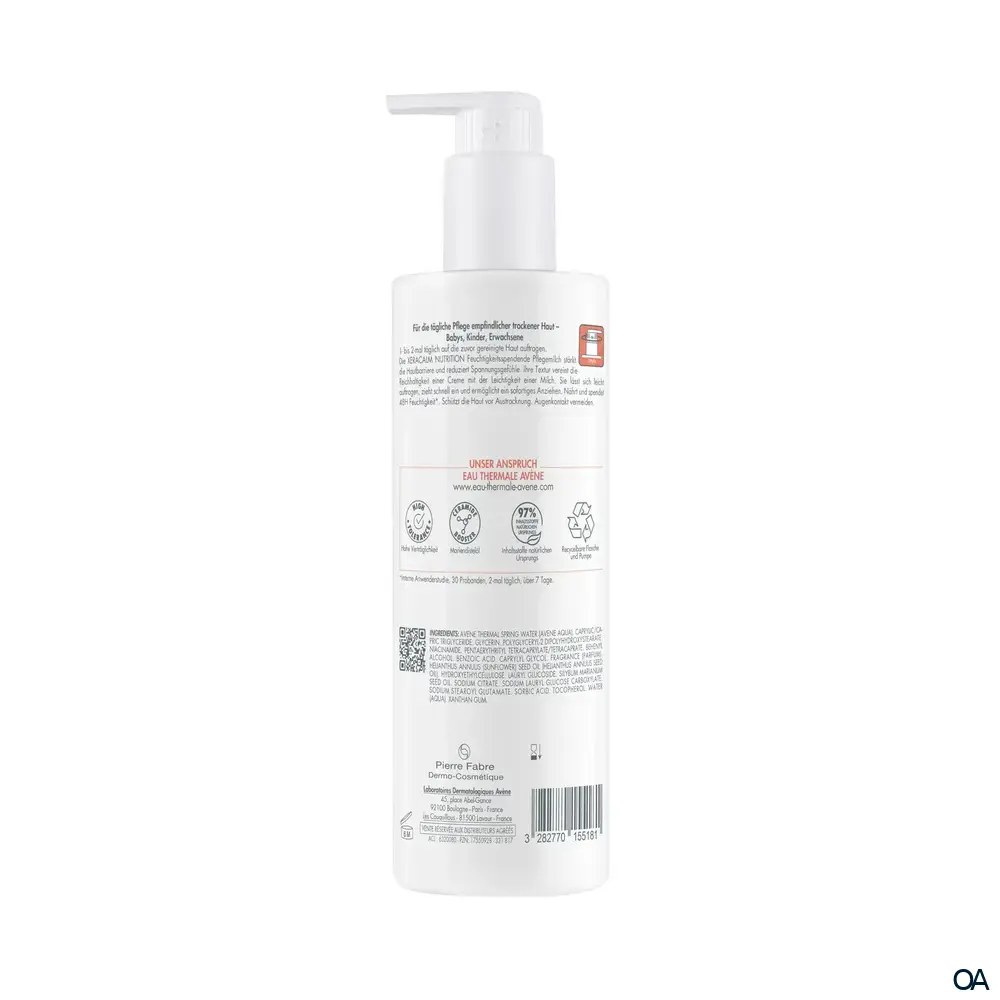Avene Xeracalm Nutrition feuchtigkeitsspendende Pflegemilch