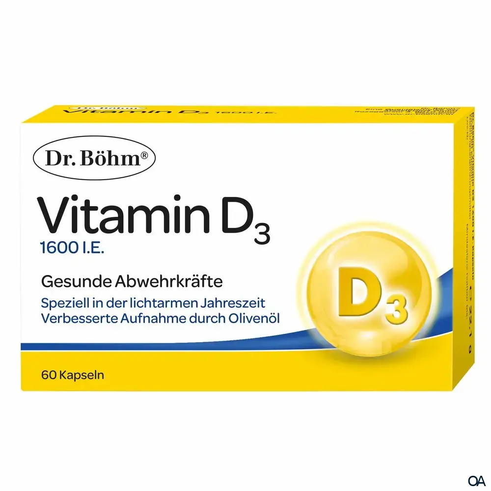 Dr. Böhm® Vitamin D3 1600 I.E. Kapseln