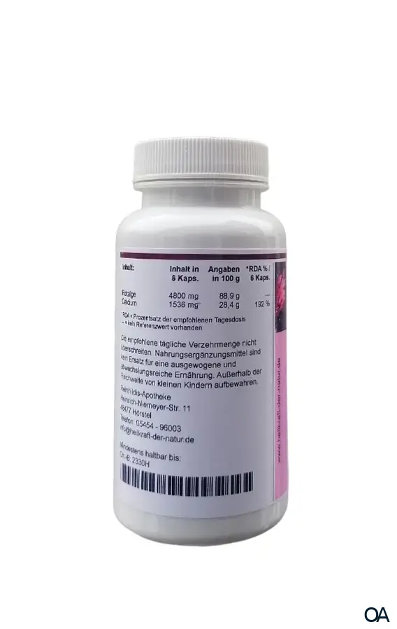 Reinhildis Apotheke Rotalge 800 mg Kapseln Reinhildis Apotheke Rotalge 800 mg Kapseln