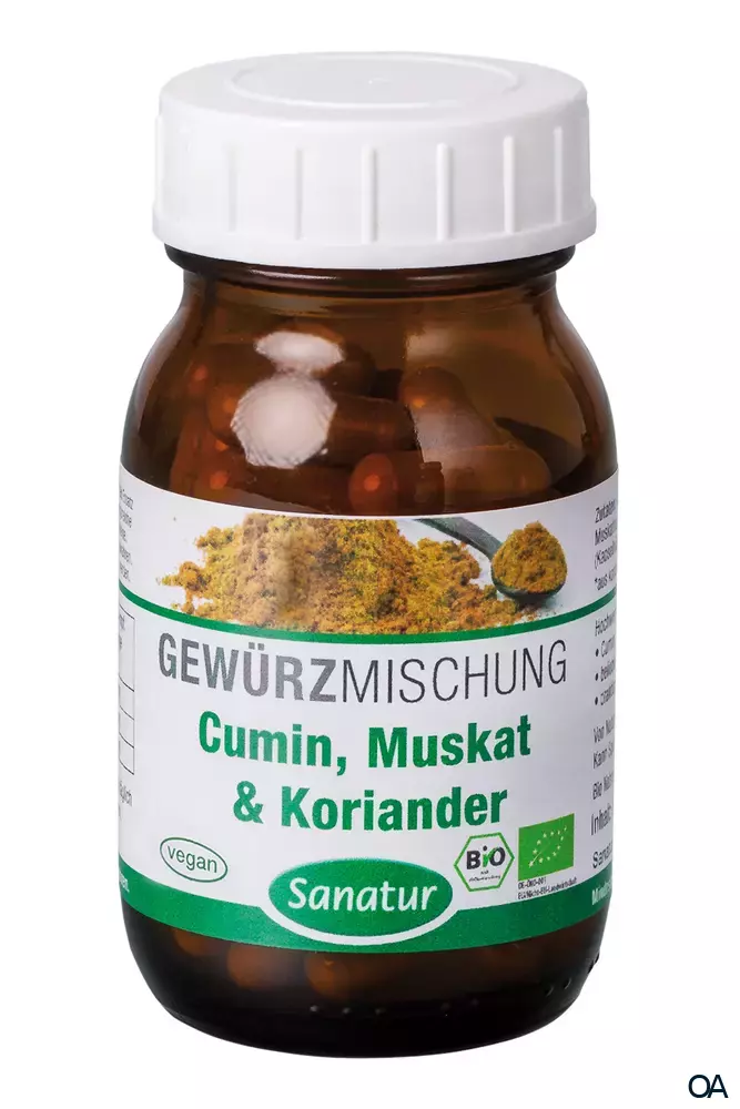 Sanatur Cumin, Muskat & Koriander Kapseln, BIO Sanatur Cumin, Muskat & Koriander Kapseln, BIO