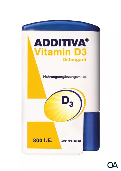 ADDITIVA® Osteogard 800 I.E. Vitamin D3 Tabletten ADDITIVA® Osteogard 800 I.E. Vitamin D3 Tabletten