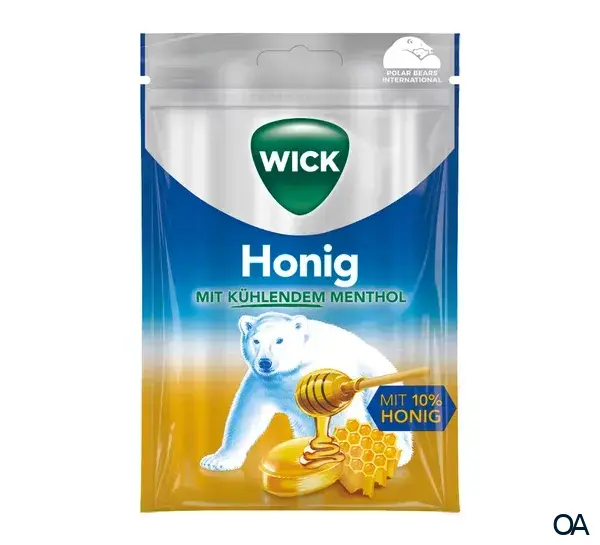 Wick Honig Hustenbonbons mit Menthol
