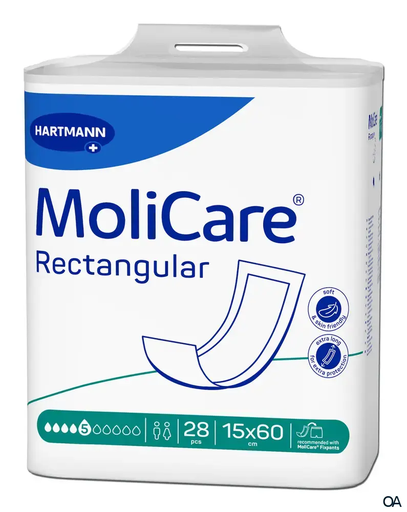 MoliCare® Rectangular 5 Tropfen Inkontinenz-Einweg-Vorlagen